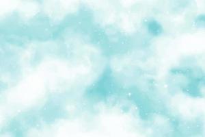 Mint abstract watercolor texture background vector