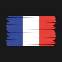 France Flag Brush vector