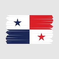 Panama Flag Brush vector