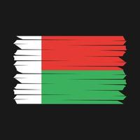 Madagascar Flag Brush vector