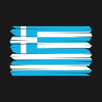 Greece Flag Brush vector