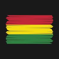 Bolivia Flag Brush vector