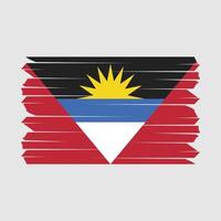 Antigua Flag Brush vector