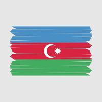 Azerbaijan Flag Brush vector