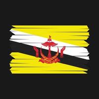 cepillo de bandera de brunei vector