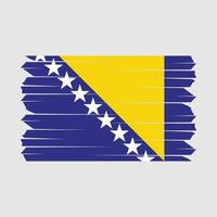 Bosnia Flag Brush vector