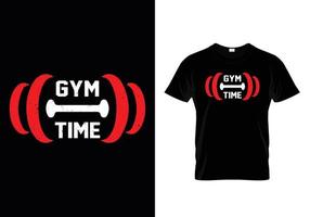 gimnasio hora t camisa vector