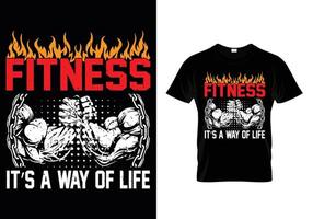 Fitness It's A Way Of Life vector