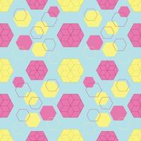 Seamless pattern with abstraction in the form of honeycombs vector