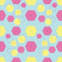 Seamless pattern with abstraction in the form of honeycombs vector