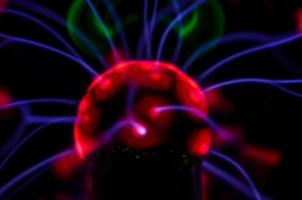 Colorful plasma ball photo