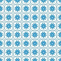 Circle blue small flower background pattern vector