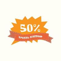 Easter special discount label vector illustration