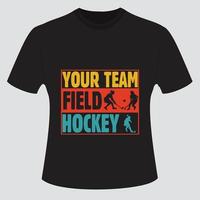 paquete de diseño de camiseta de hockey vector