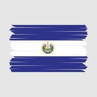 El Salvador Flag Brush vector