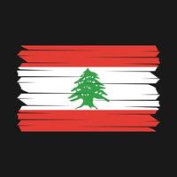 Lebanon Flag Brush vector
