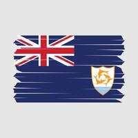 Anguilla Flag Brush vector