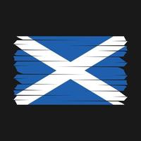 cepillo de la bandera de escocia vector