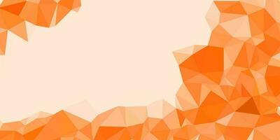 abstract orange background with triangles vector