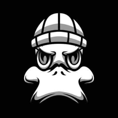 Duck Beanie Hat Mascot Design Vector