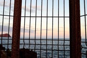 Seascape through the window photo