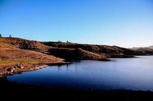 Scenic mountain landscape photo