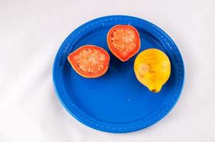 Fruit on a plate photo