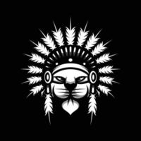 gato apache mascota diseño vector