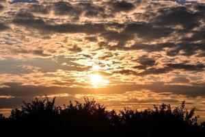 Colourful sky at sunset photo