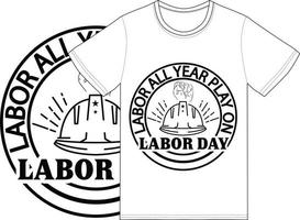 labor camiseta diseño, labor vector gráfico, tipografía diseño