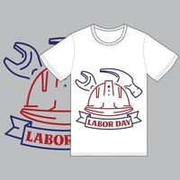 labor camiseta diseño, labor vector gráfico, tipografía diseño