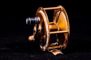 Vintage Old Metal Fishing Reel photo