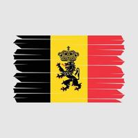 cepillo de bandera de bélgica vector