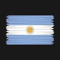 cepillo de bandera argentina vector