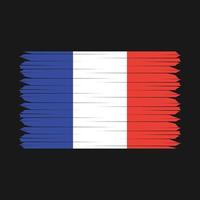 France Flag Brush vector