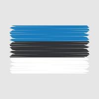 Estonia Flag Brush vector