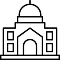 icono de vector de mezquita