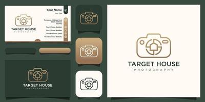 home target camera logo design, design vector simple elegant modern style.