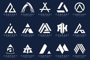 Letter A logo icon design template. vector