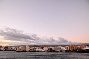 Sunset over the sea photo