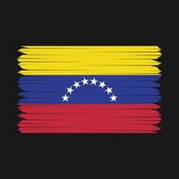 cepillo de bandera de venezuela vector