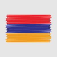 Armenia Flag Brush vector