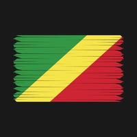 Congo Flag Brush vector