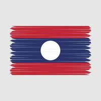 Laos Flag Brush vector