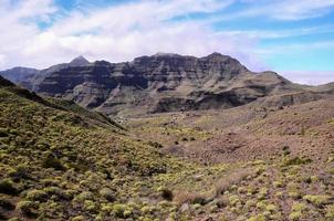 Scenic mountain landscape photo