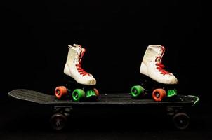 White roller skates photo
