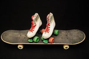 White roller skates photo
