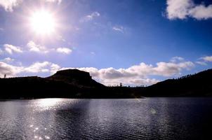 Scenic mountain landscape photo