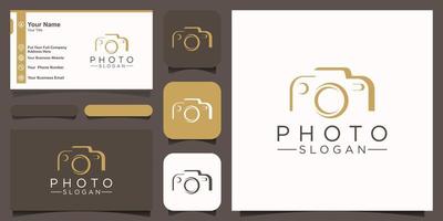 camera photography logo icon vector template