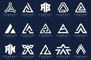 Letter A logo icon design template. vector